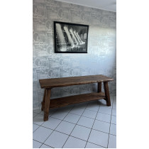Waschtisch aus Eiche im Landhausstil in Altholzoptik 150x50x75 cm